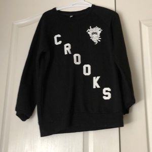 Black women’s crooks and castles crew neck